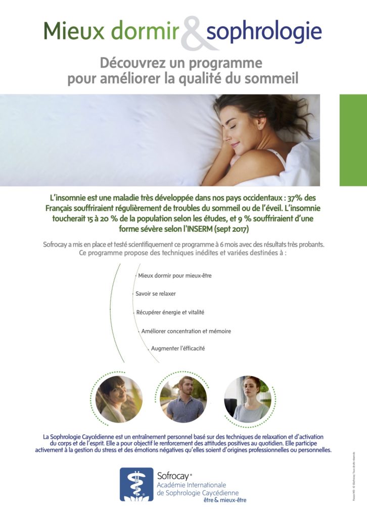 programme mieux dormir et sophrologie